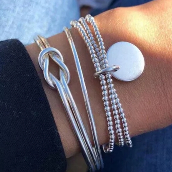 💝Bracelet Trio in Silver Tone - Picture 2 of 5